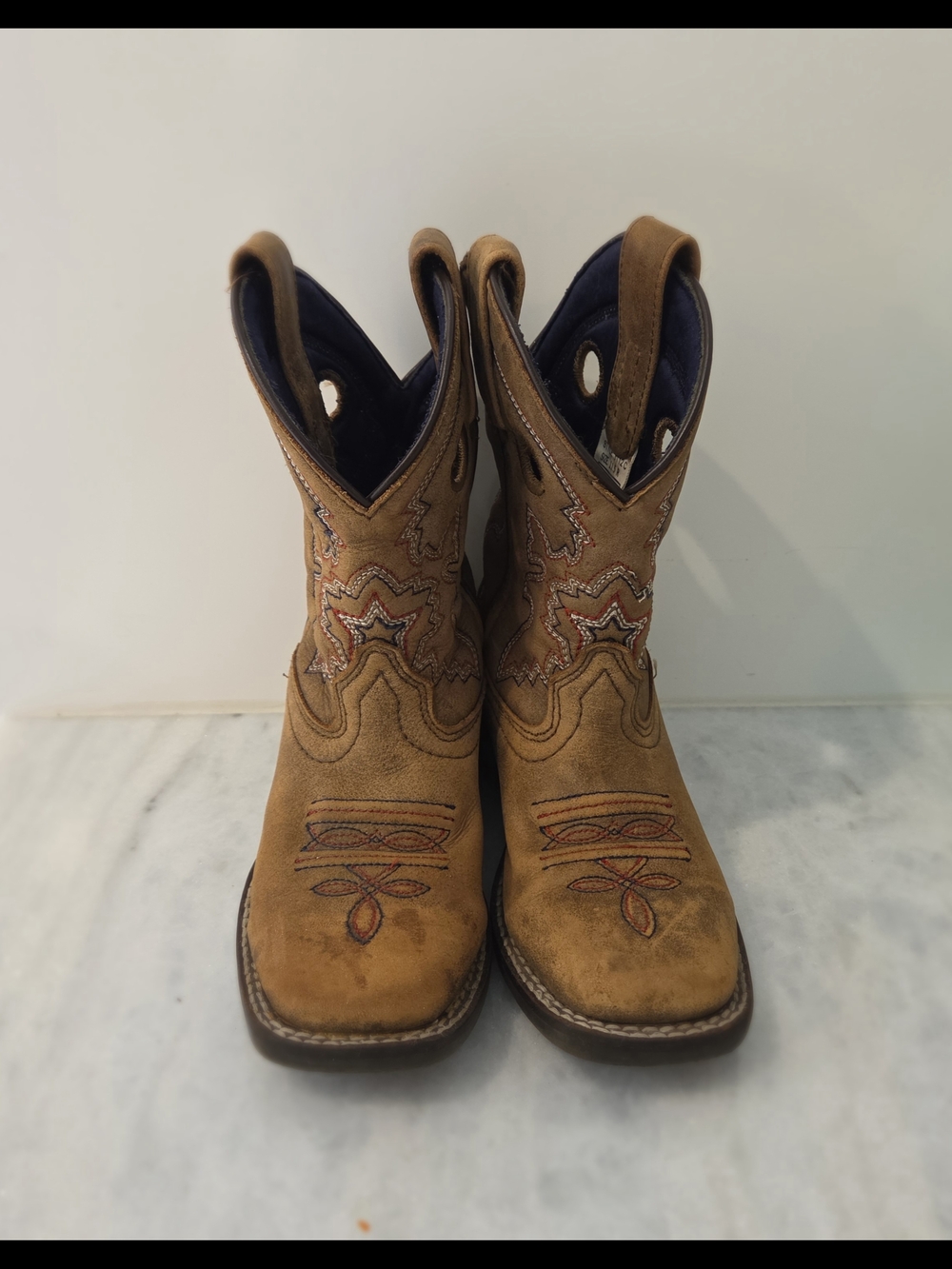 Smoky Mountain Boots Navy and Brown Lace-Up Boot